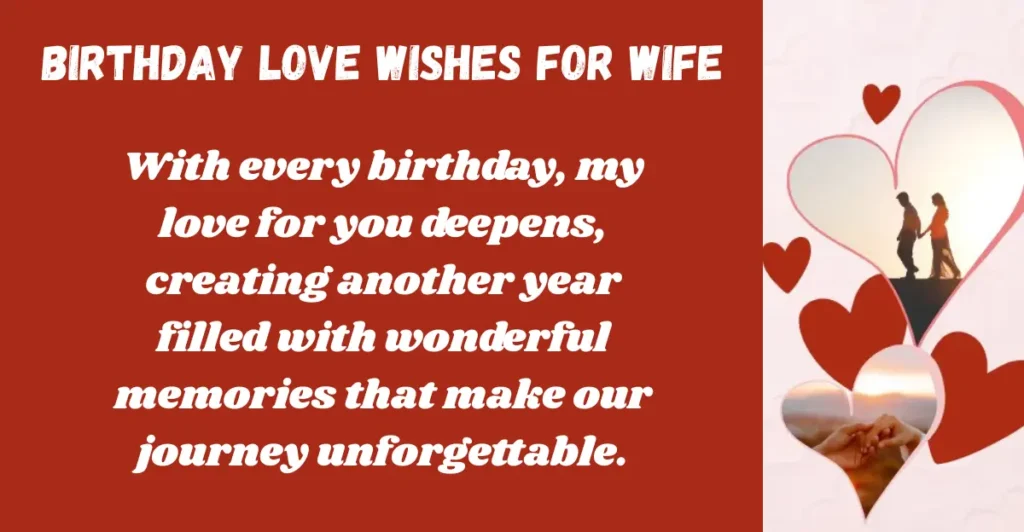 Birthday Love Wishes for Wife