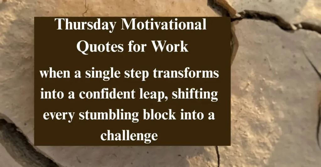 Thursday Motivational Quotes for Work