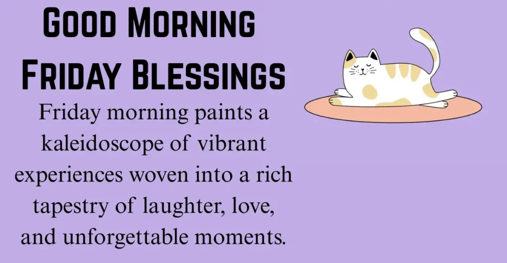 Good Morning Friday Blessings