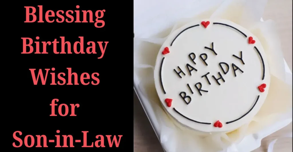Blessing Birthday Wishes for Son-in-Law