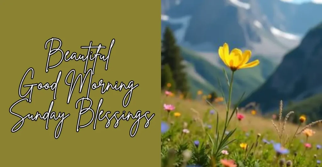 Beautiful Good Morning Sunday Blessings