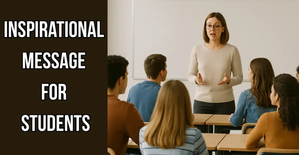 Inspirational Message For Students
