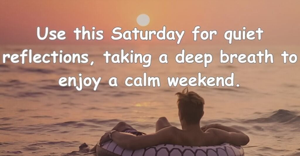 Short Saturday Reflections
