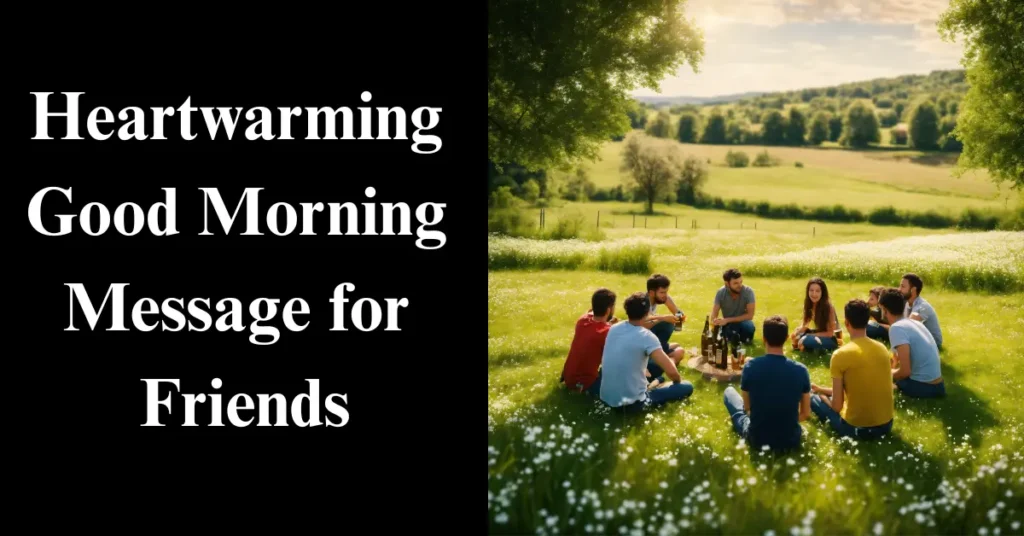 Heartwarming Good Morning Message for Friends