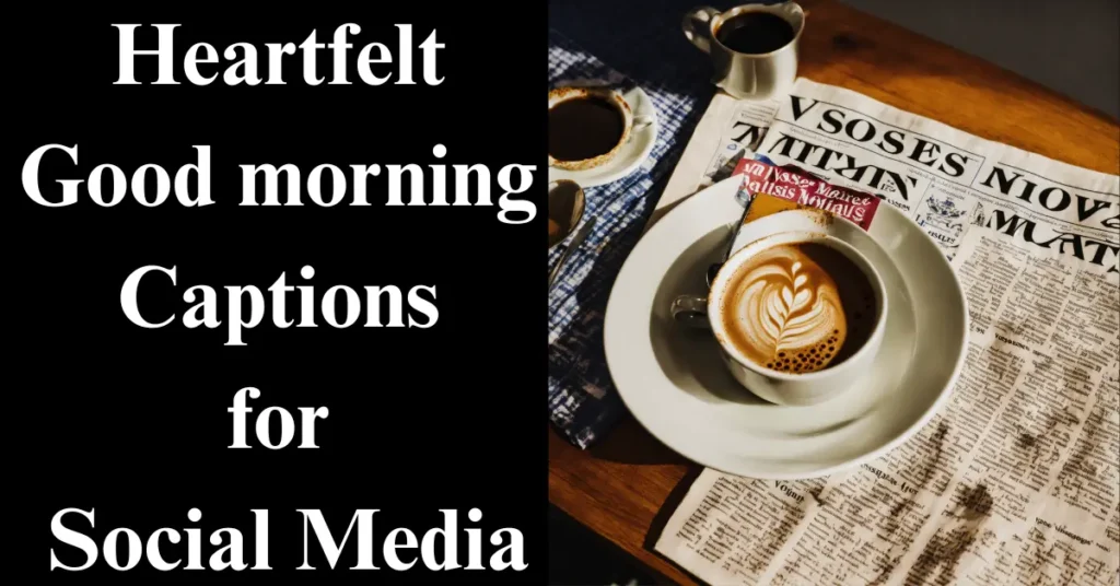 Heartfelt Good morning Captions for Social Media