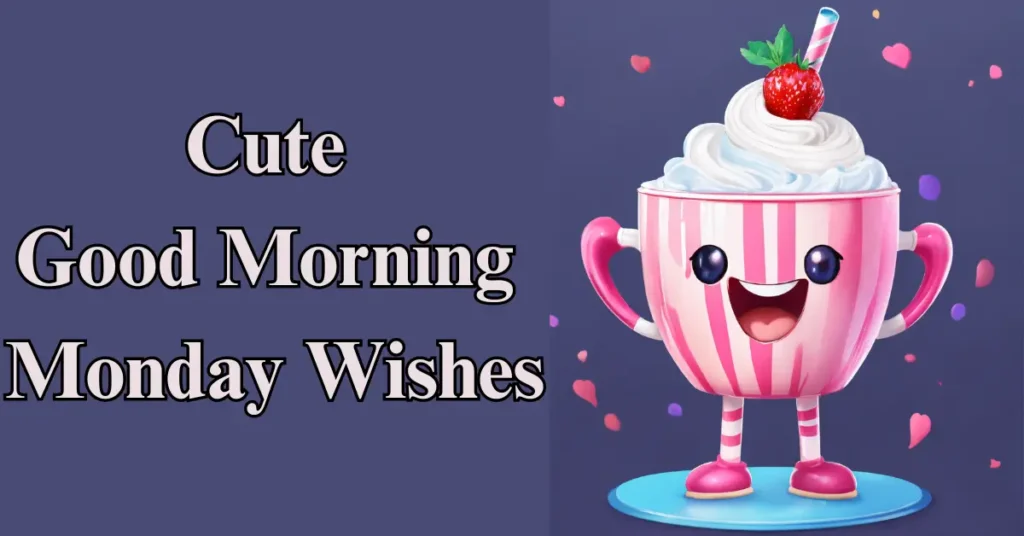 Cute Good Morning Monday Wishes