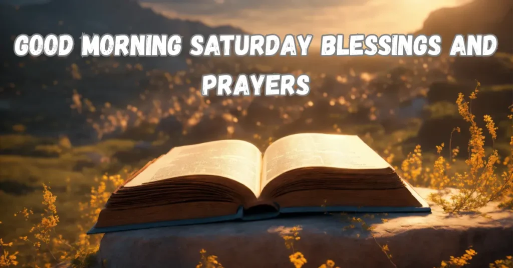Good Morning Saturday Blessings and Prayers