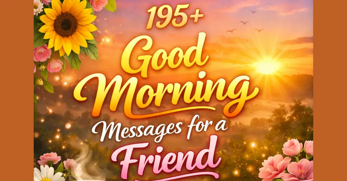 195+ Good Morning Messages for a Friend [Sweet & Inspiring]