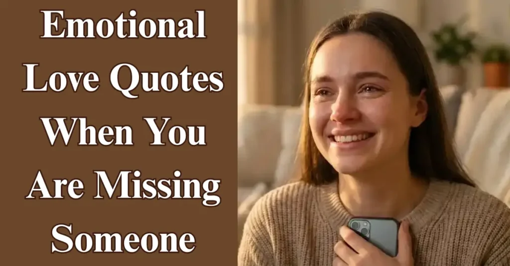 Emotional Love Quotes When You Are Missing Someone