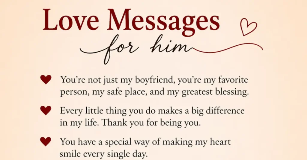 Deep Love Messages for Him