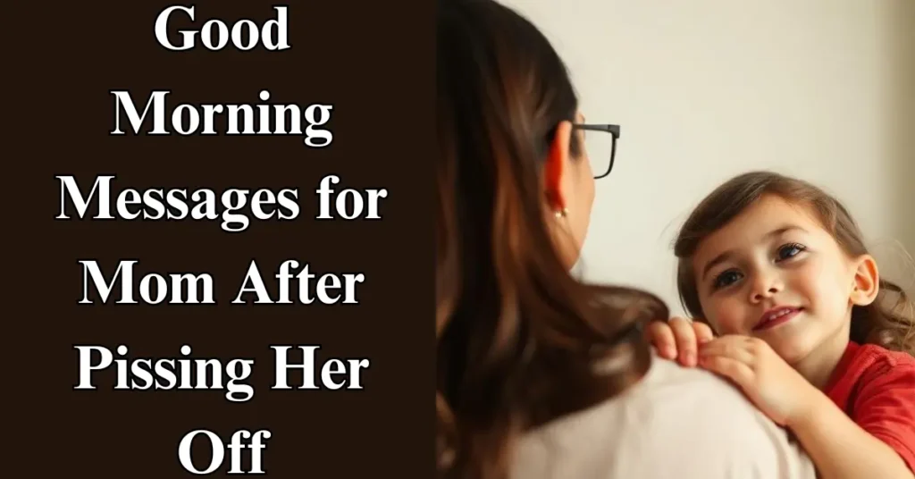 Good Morning Messages for Mom After Pissing Her Off