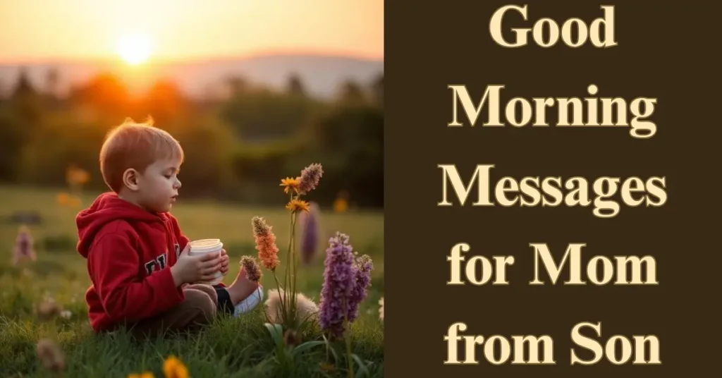 Good Morning Messages for Mom from Son
