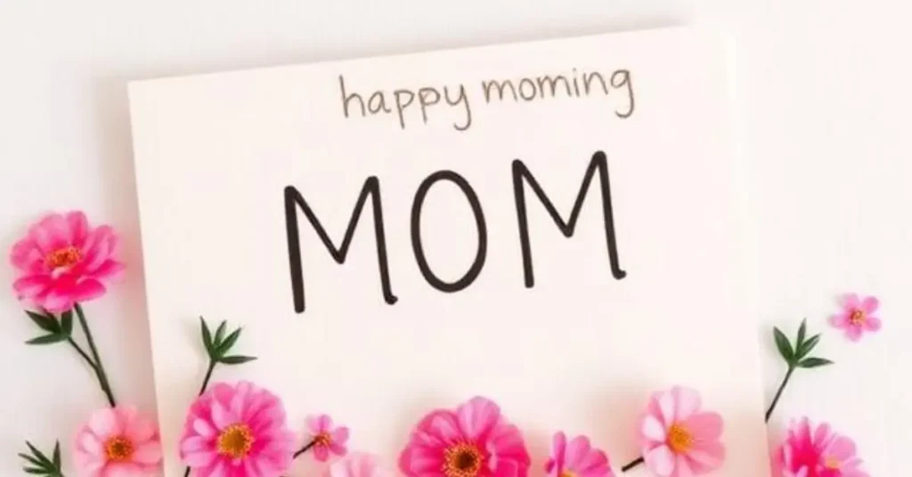 Long Good Morning Messages for Mom