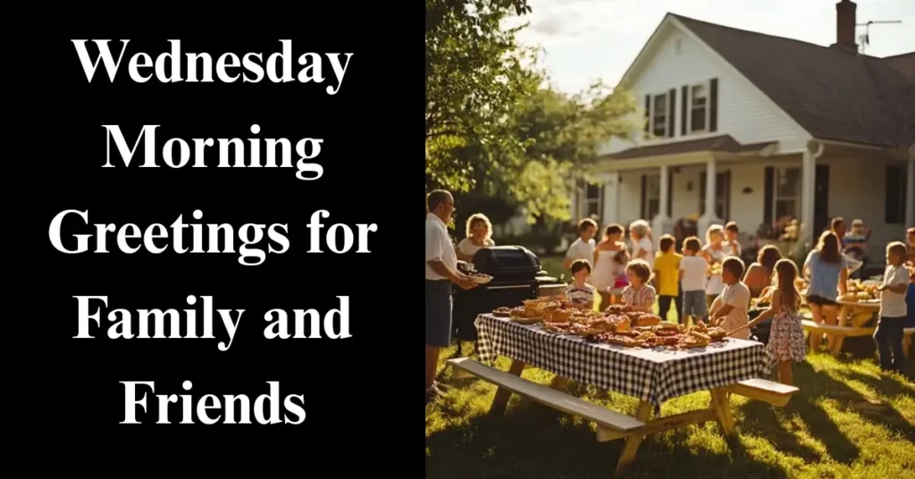 Wednesday Morning Greetings for Family and Friends