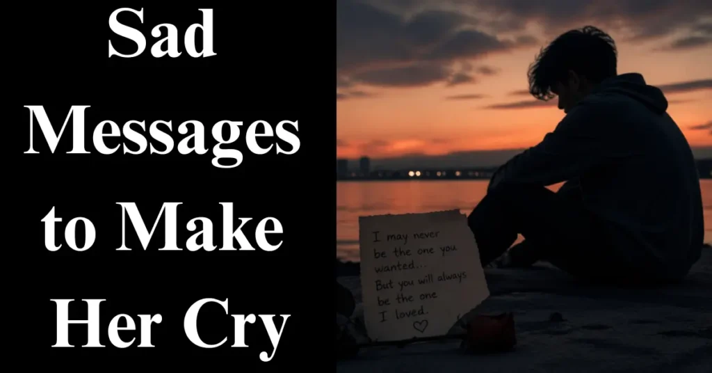 20+ Sad Messages to Make Her Cry – Deep and Emotional