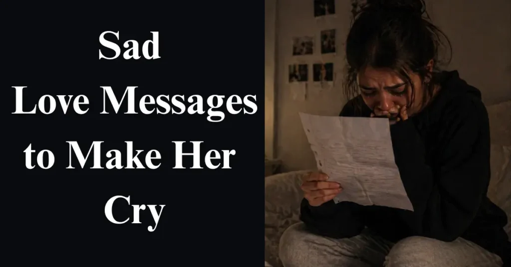 Sad Love Messages to Make Her Cry