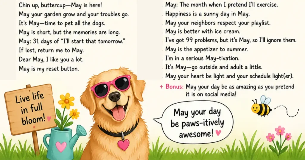 Short Funny May Quotes